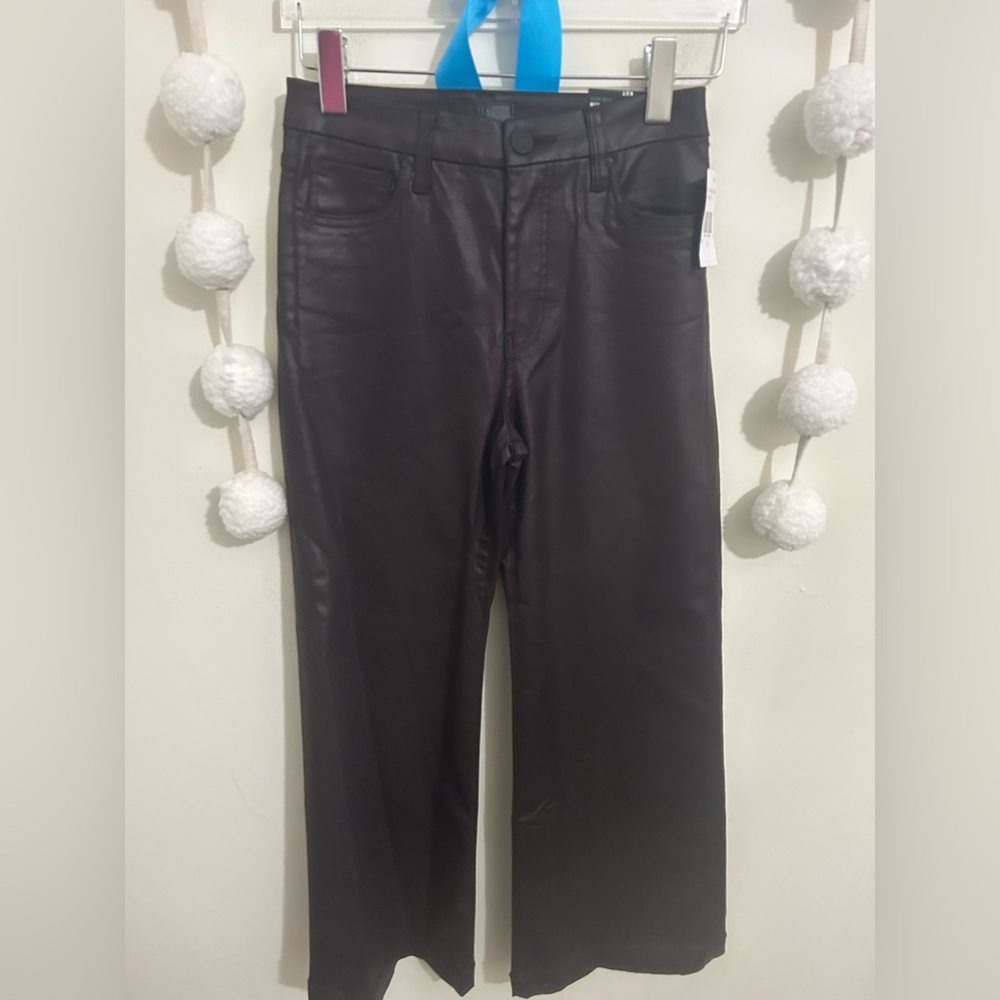 Kut From The Kloth Meg Fab Ab High Rise Coated Wide Leg Jeans NWT! - Picture 4 of 14